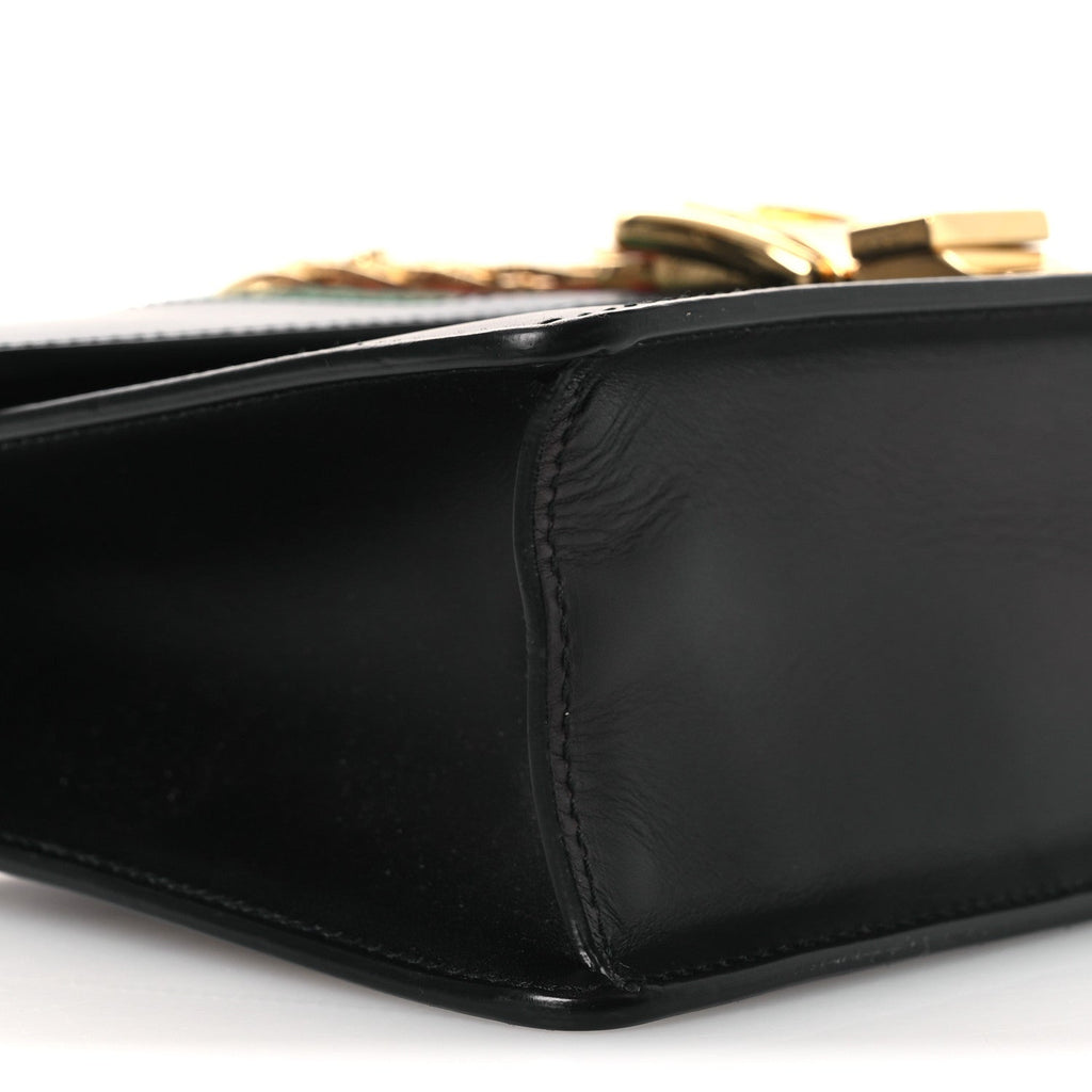 Calfskin Small Sylvie Shoulder Bag Black