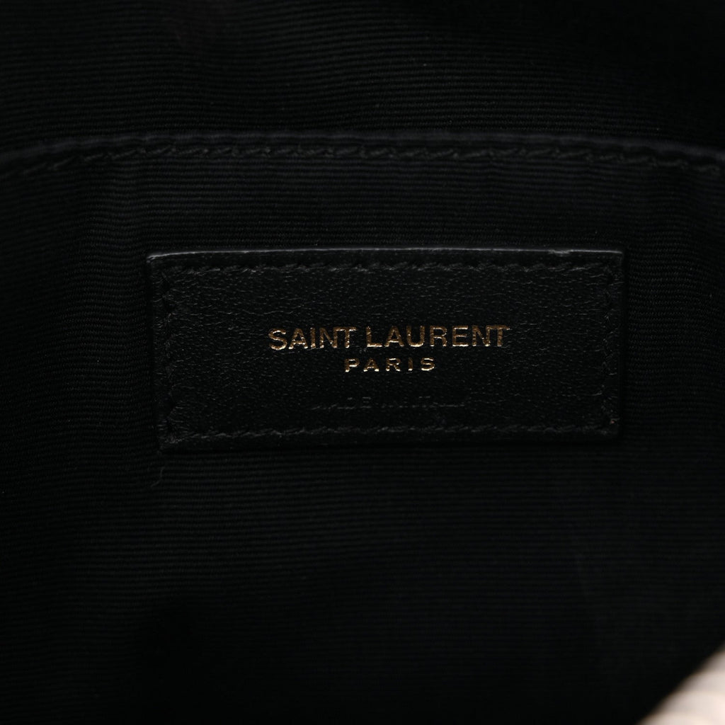 Calfskin Matelasse Monogram Lou Camera Bag Black