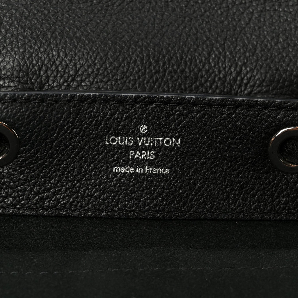 Calfskin Lockme Mini Backpack Black
