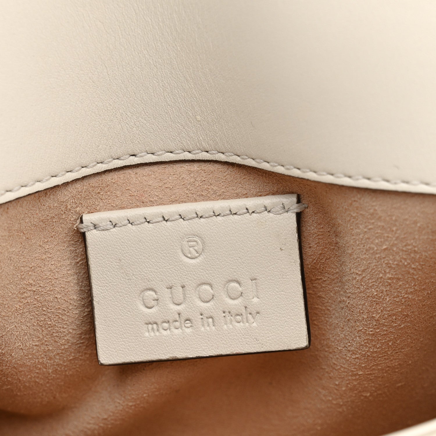 Calfskin Matelasse Super Mini GG Marmont Shoulder Bag White