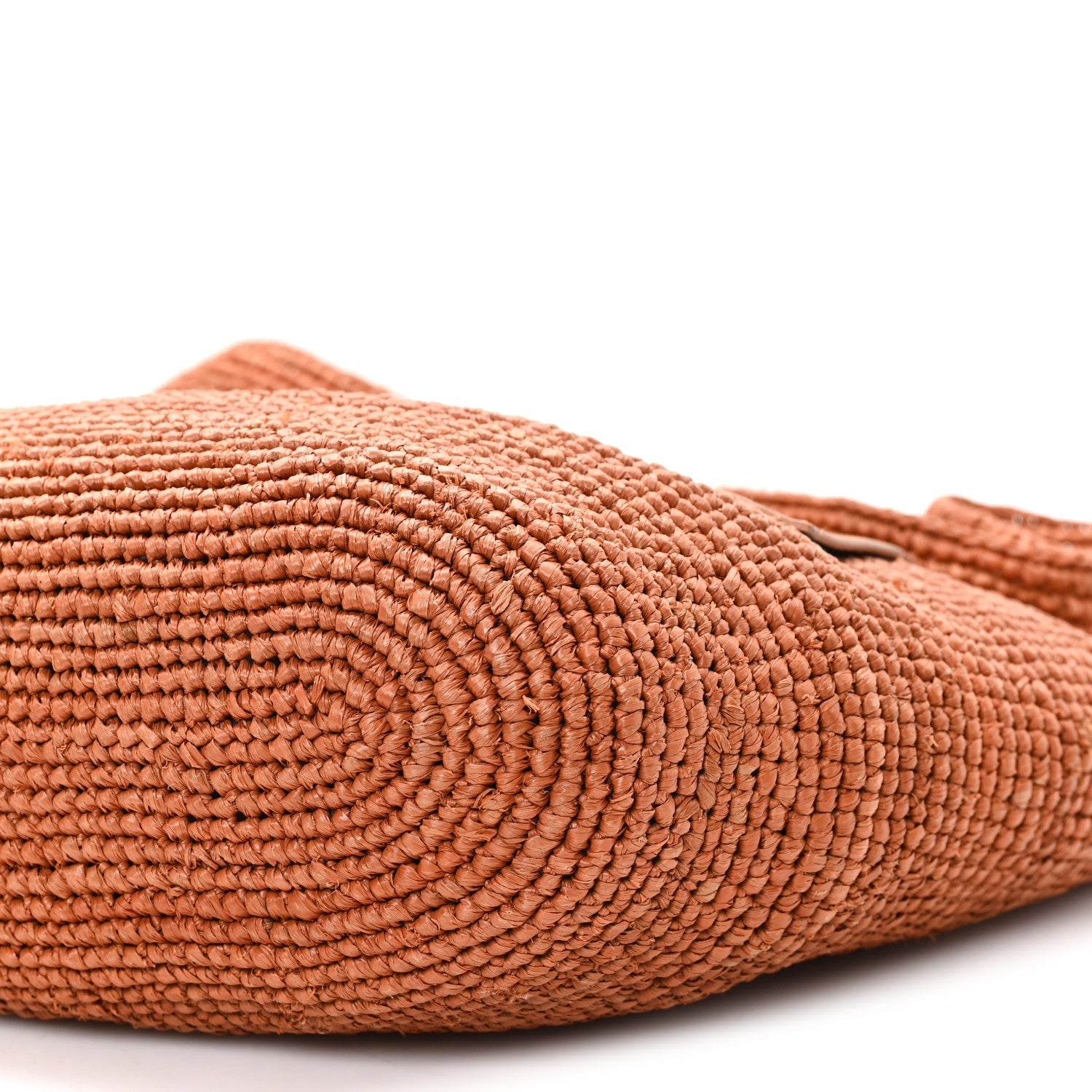 Raffia Mini Slit Tote Bag Honey Gold
