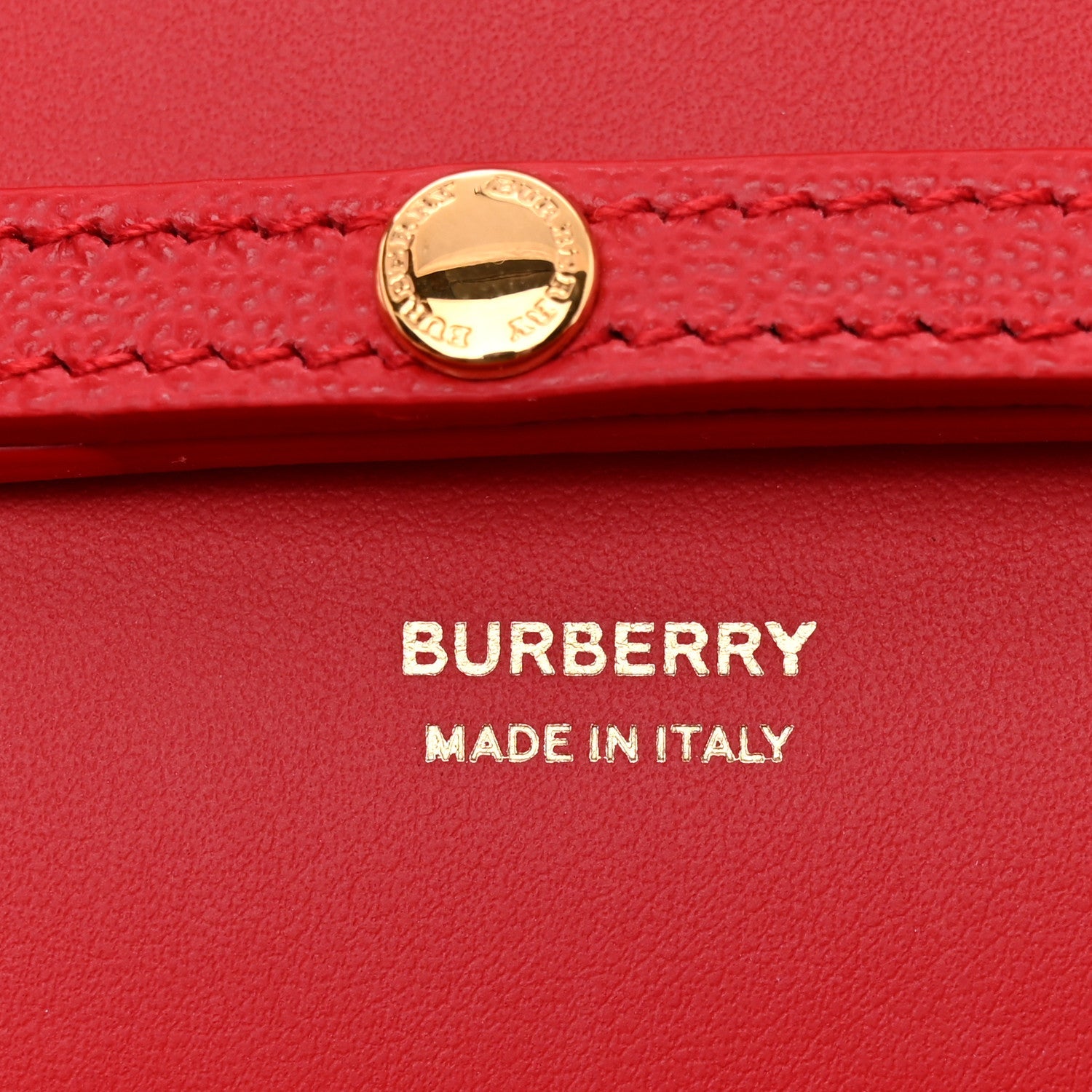 Smooth Calfskin Logo Embossed Hampshire Crossbody Red