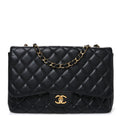 Caviar Quilted Jumbo Single Flap Black