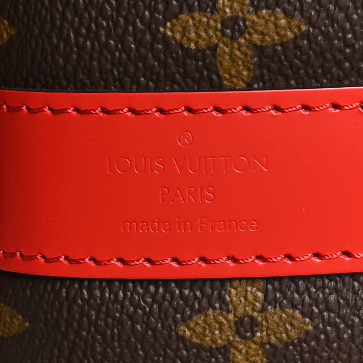 Calfskin Monogram Keepall Bandouliere 50 Coquelicot