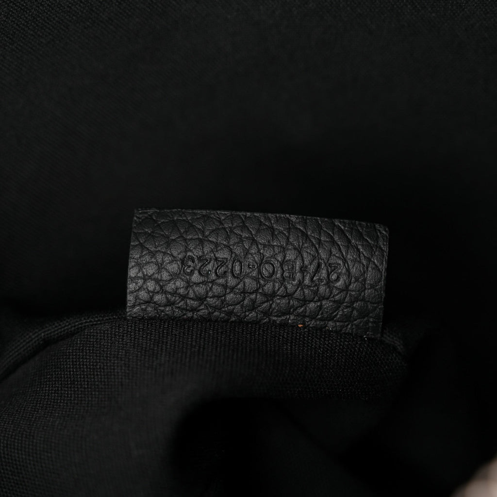 Oblique Saddle Triple Pouch Black