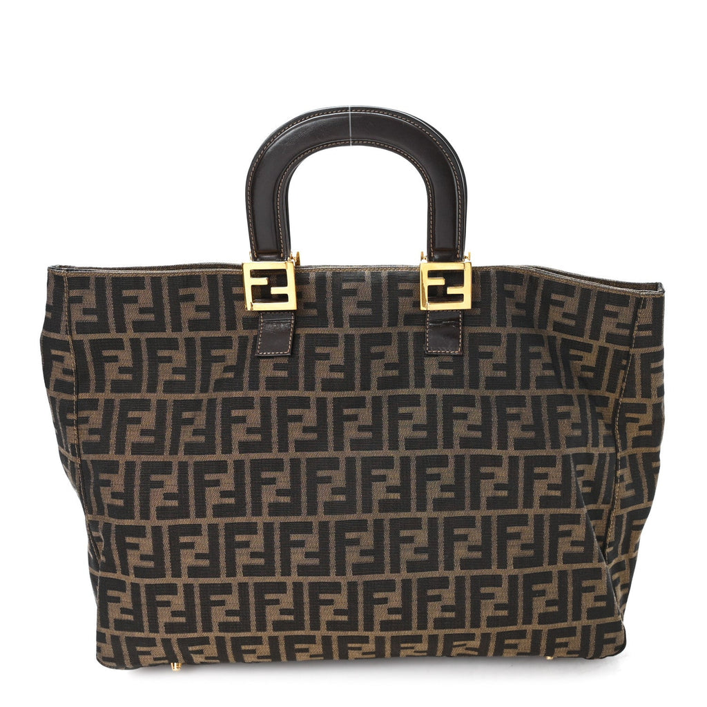 Zucca Top Handle Tote Tobacco