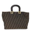 Zucca Top Handle Tote Tobacco