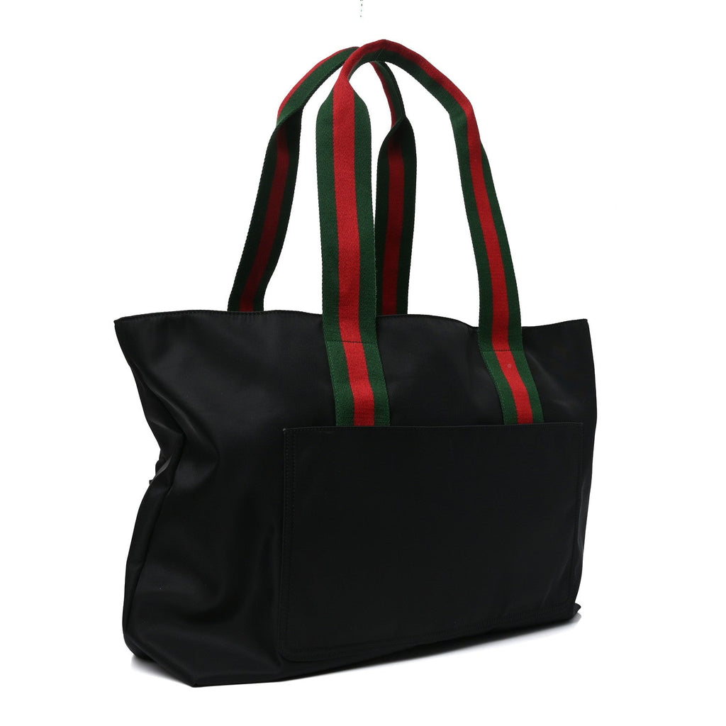 Nylon Logo Tote Black