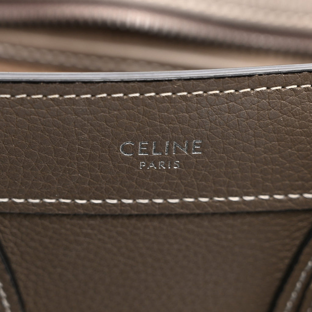 Drummed Calfskin Nano Luggage Souris Souris
