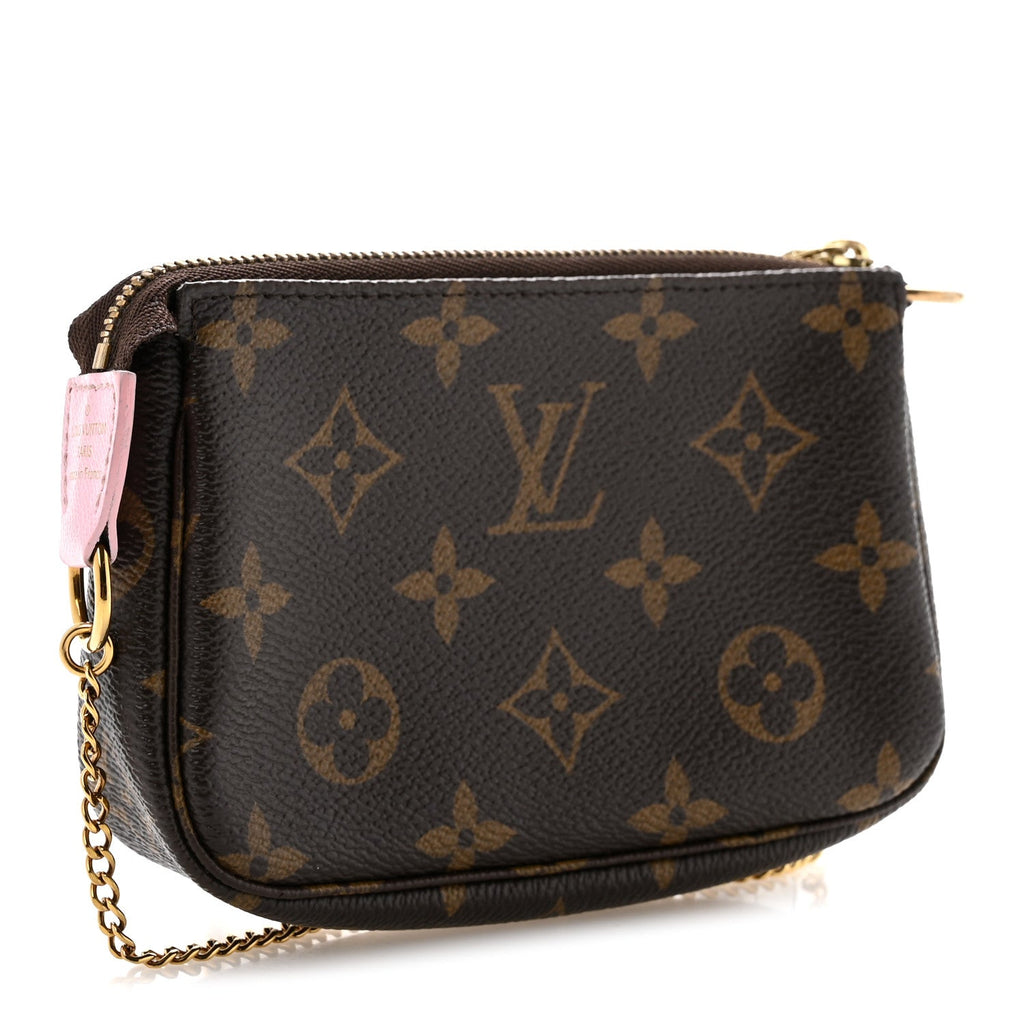 Monogram 2021 Christmas Animation Japanese Garden Mini Pochette Accessories Wisteria Pink