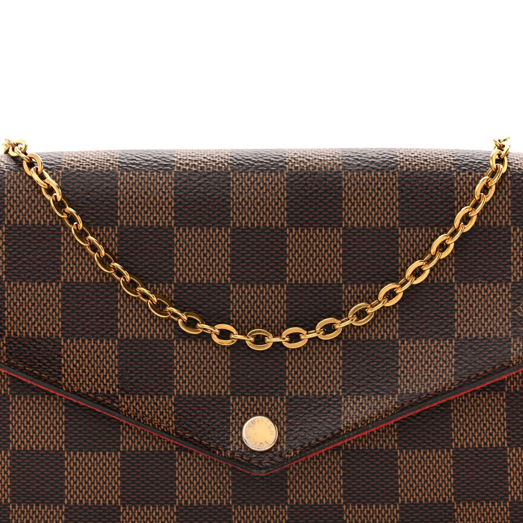Damier Ebene Pochette Felicie Chain Wallet