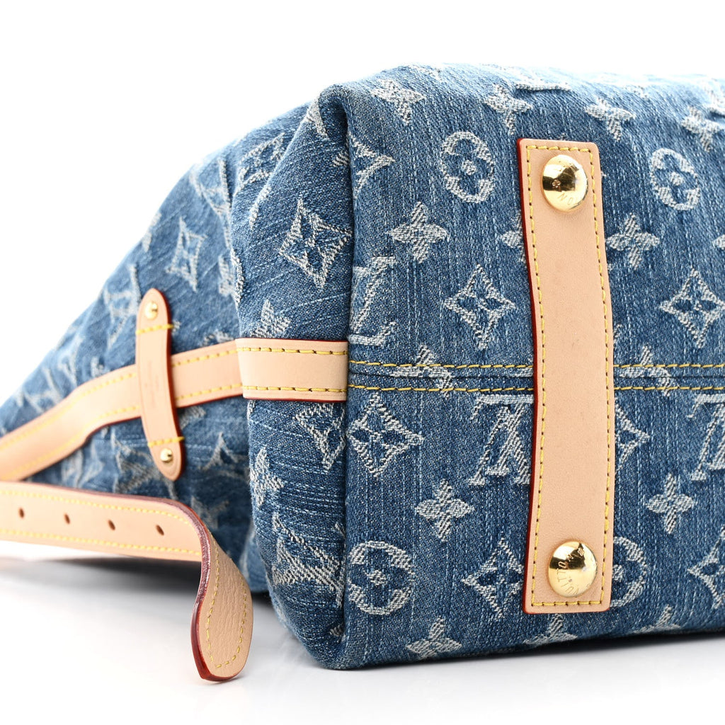 Monogram Denim CarryAll MM Blue