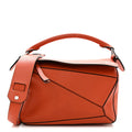 Calfskin Small Puzzle Bag Orange