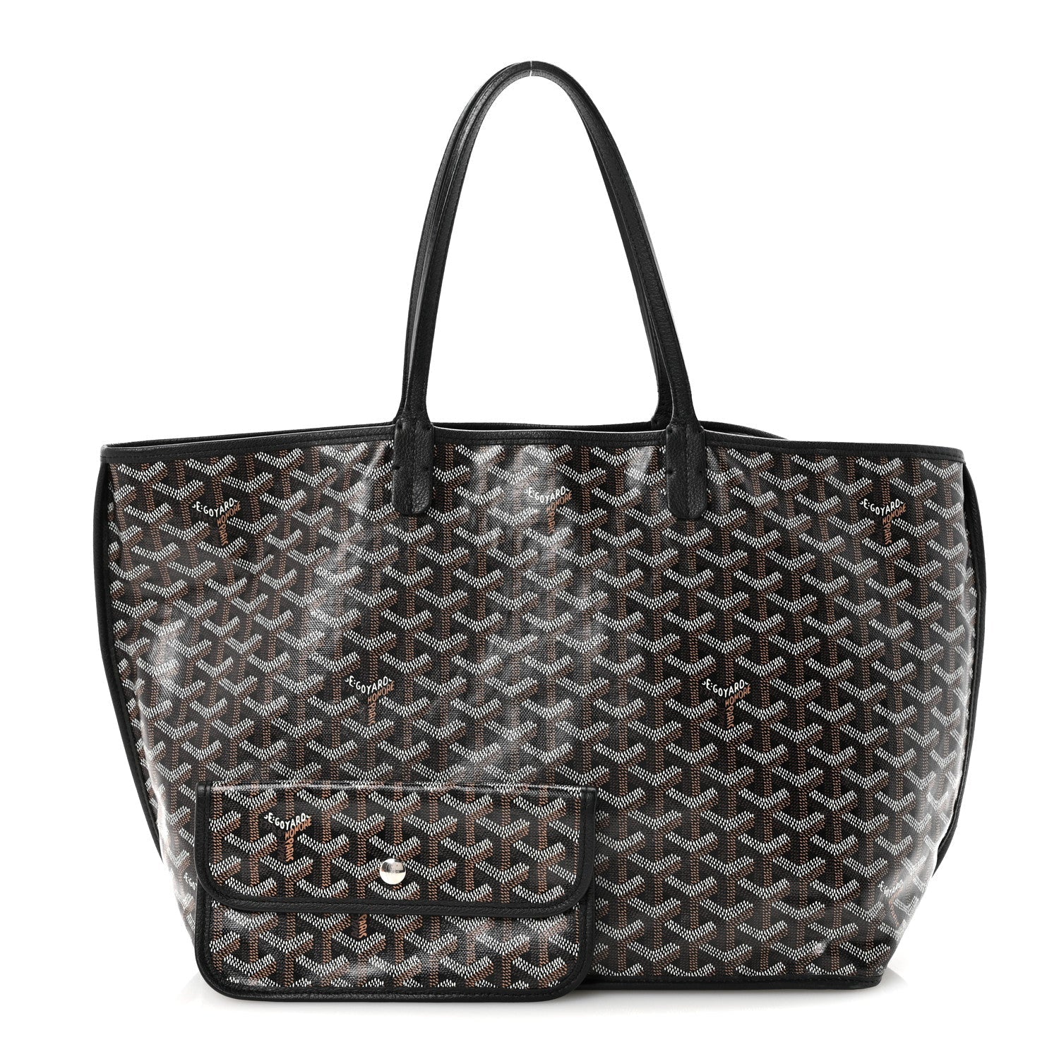 Goyardine Reversible Anjou PM Black Black