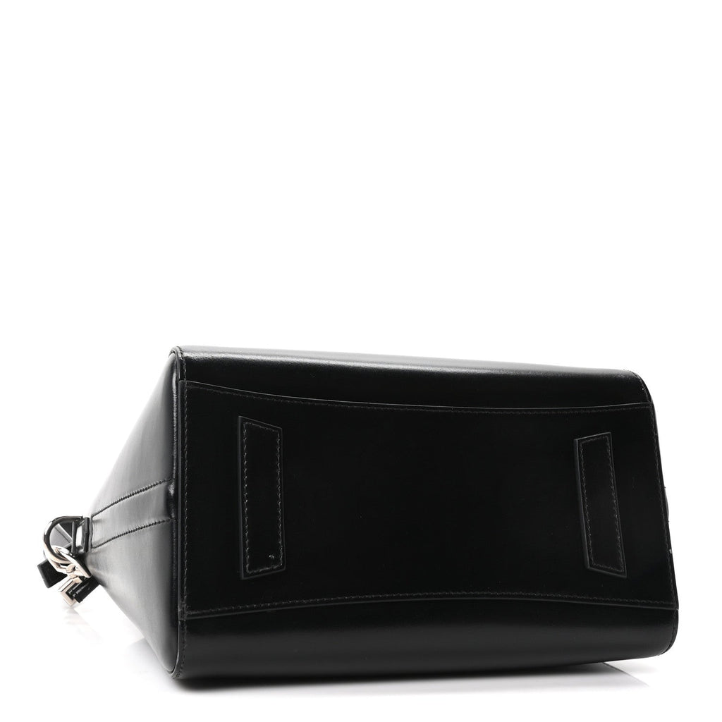 Shiny Lord Calfskin Small Antigona Black