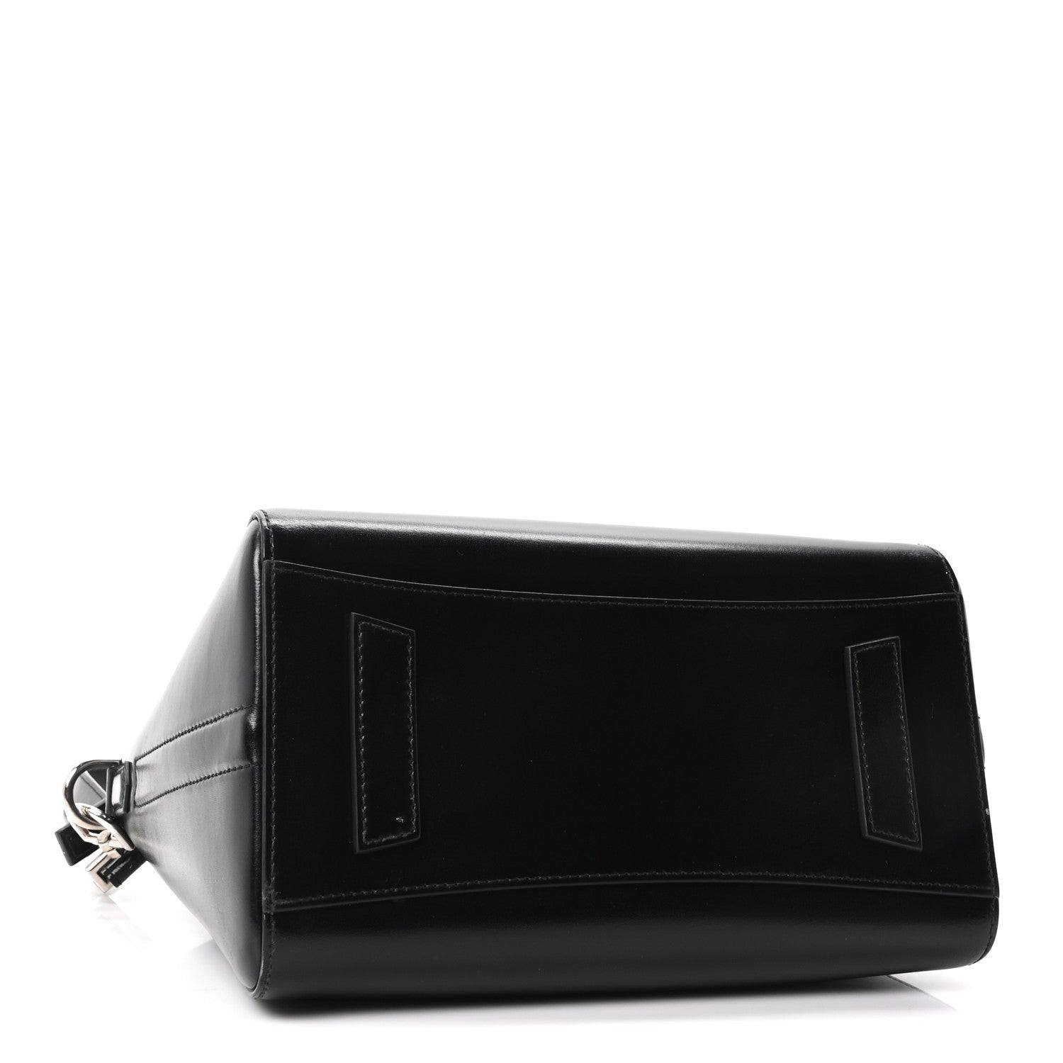 Shiny Lord Calfskin Small Antigona Black
