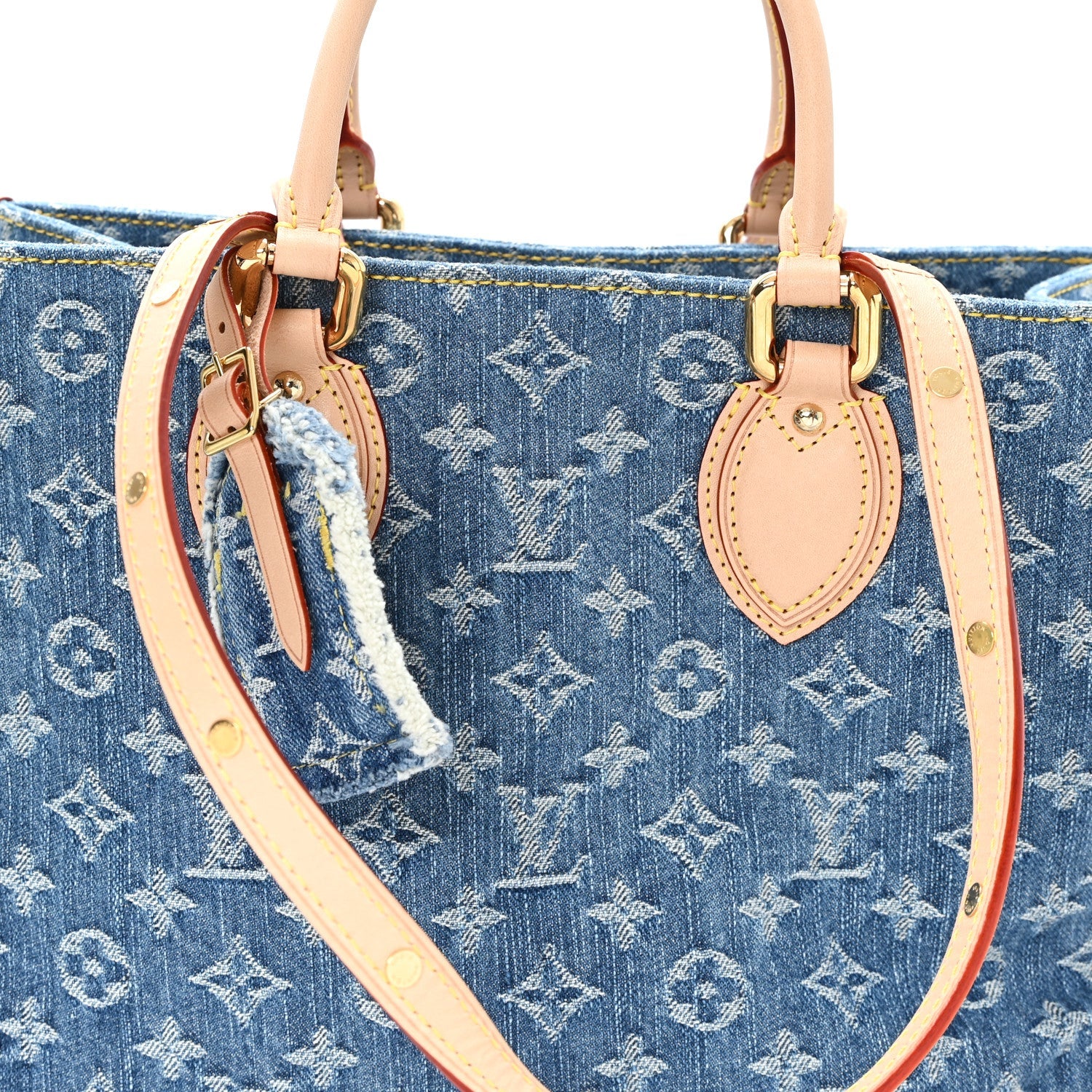 Monogram Denim Onthego MM Blue