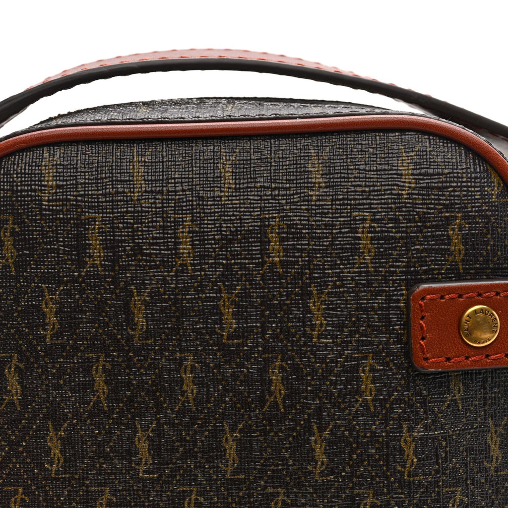 Canvas Smooth Calfskin Le Monogramme Crossbody Pouch Chestnut