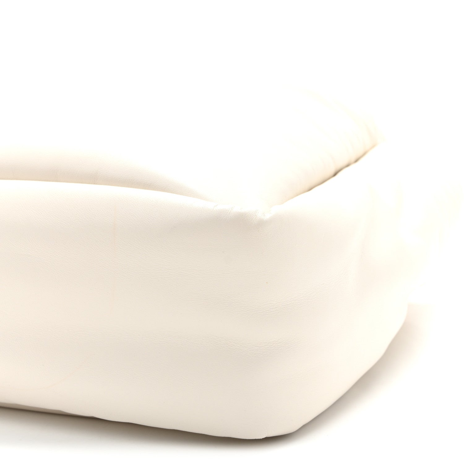 Nappa Soft Padded Medium Double Handled Shoulder Bag White