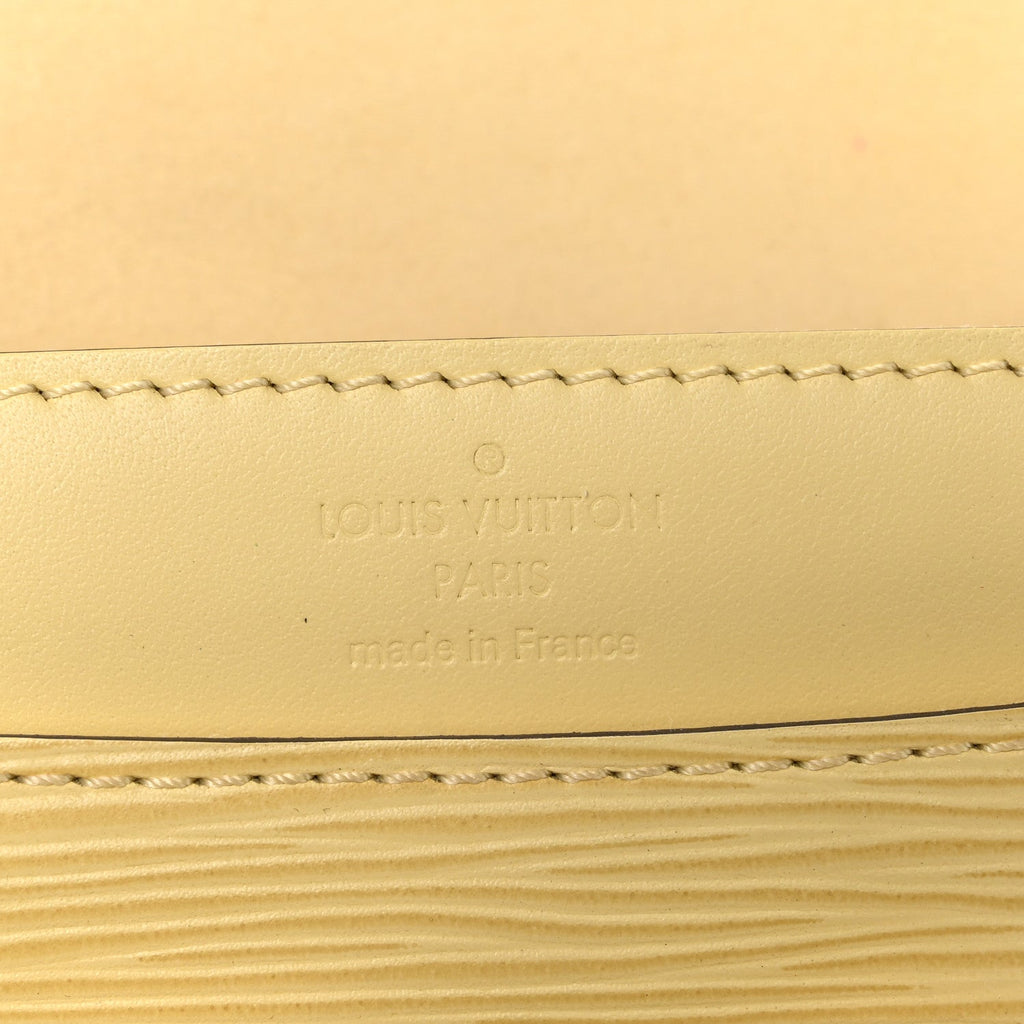 Epi Louise Strap PM Jaune Pale