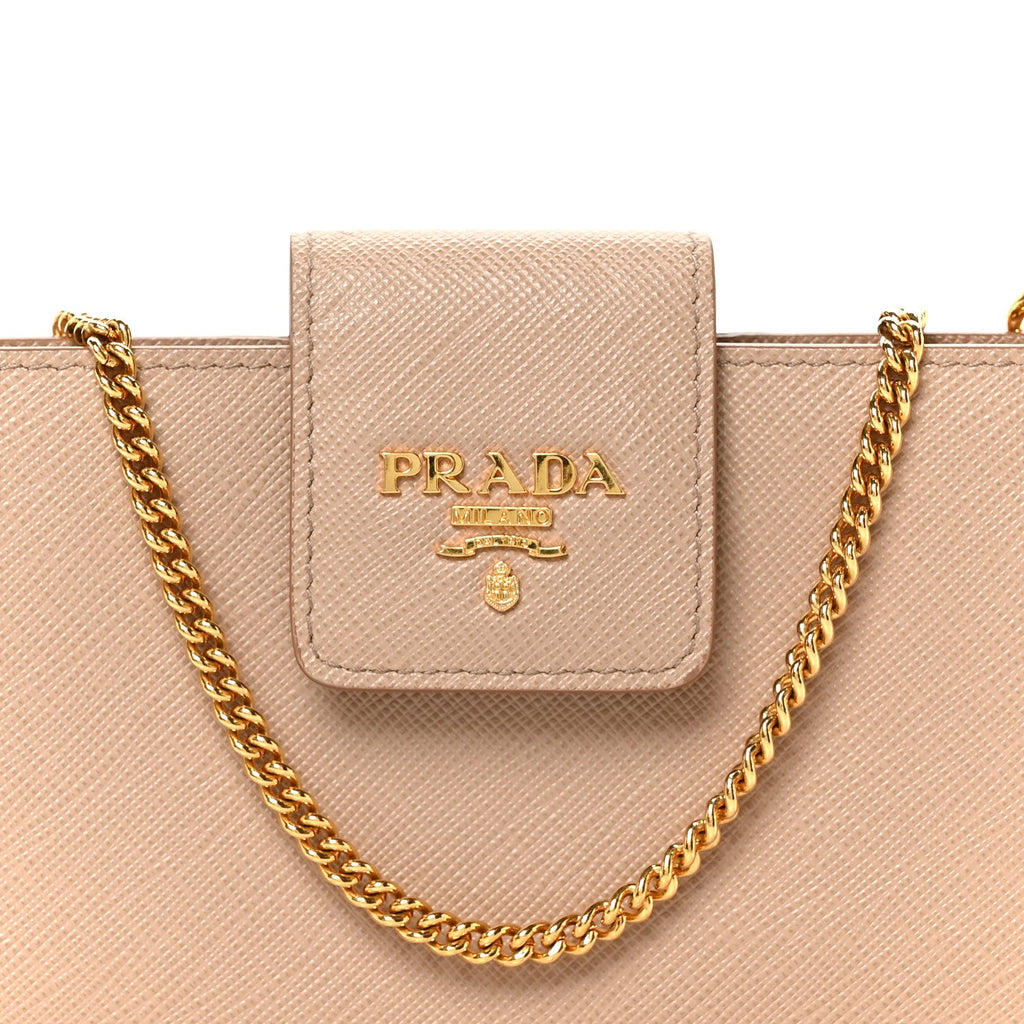 Saffiano Metal Phone Wristlet Crossbody Wallet Cammeo