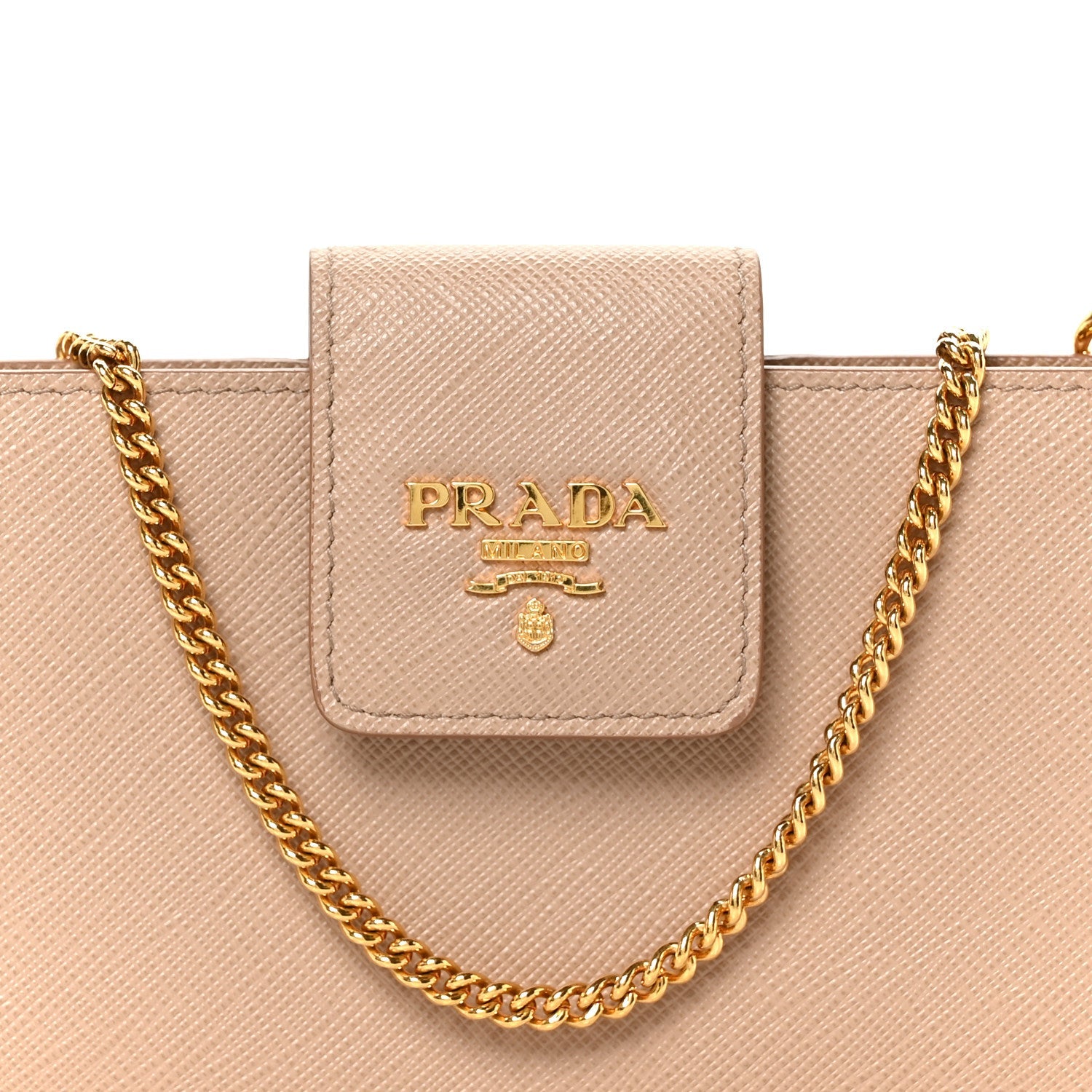 Saffiano Metal Phone Wristlet Crossbody Wallet Cammeo
