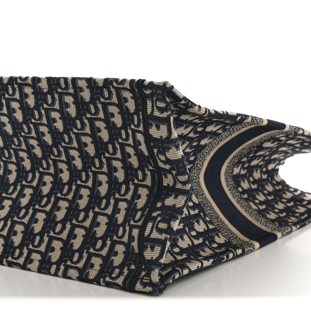 Oblique Large Book Tote Blue Multicolor