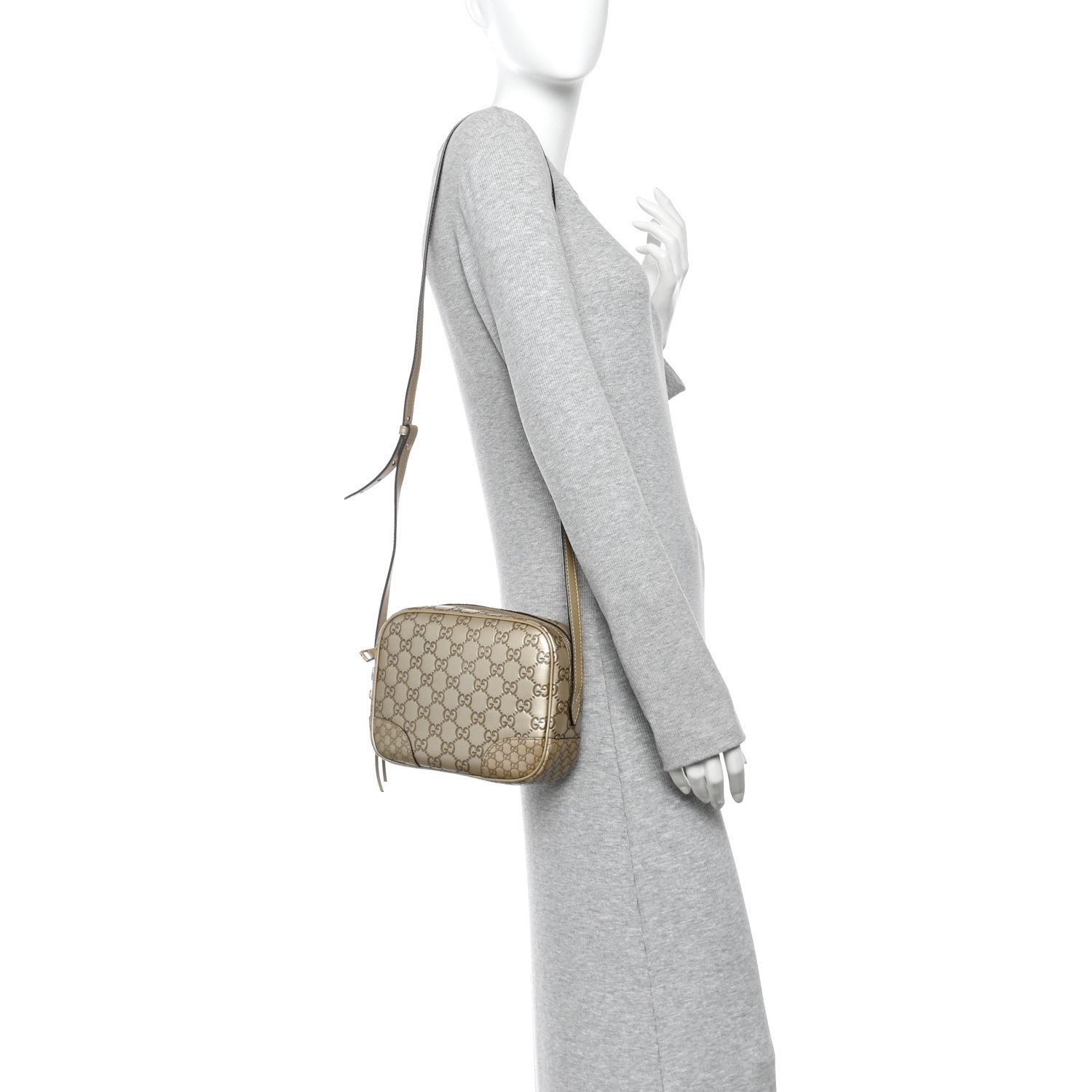 Guccissima Mini Bree Messenger Bag Gold