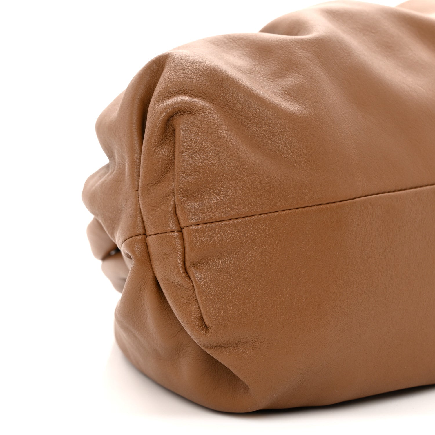 Smooth Butter Calf The Pouch Oversized Clutch Cammello