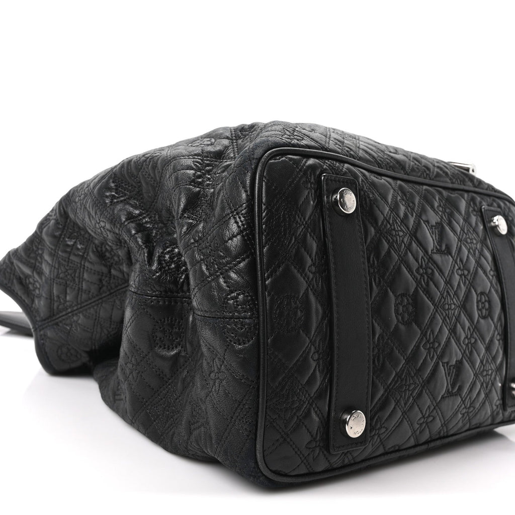Monogram Lambskin Antheia Lilia GM Black