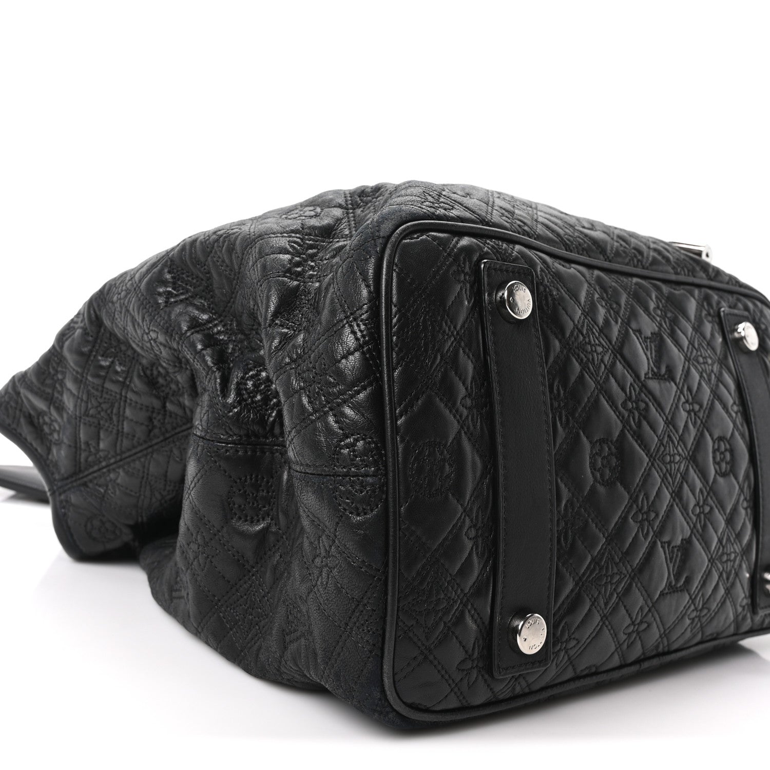 Monogram Lambskin Antheia Lilia GM Black