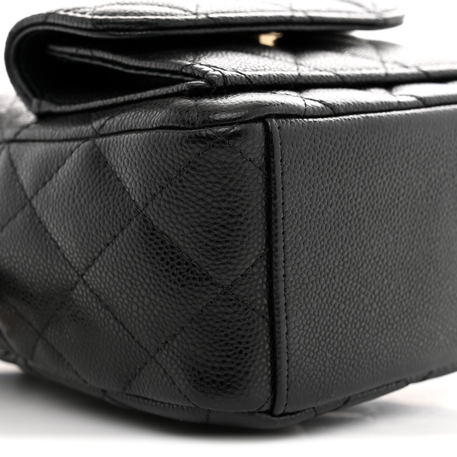 Caviar Quilted CC Mini Classic Backpack Black