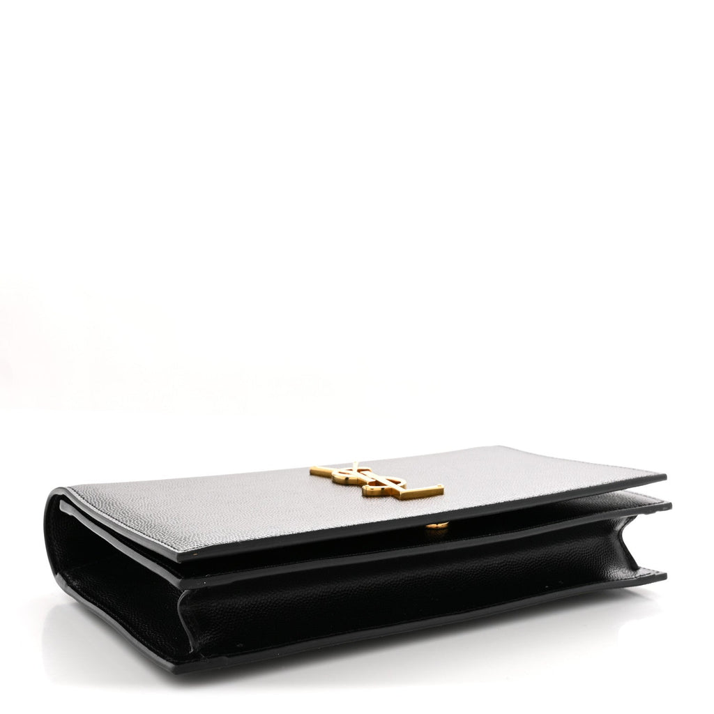 Grain De Poudre Classic Monogram Kate Clutch Black