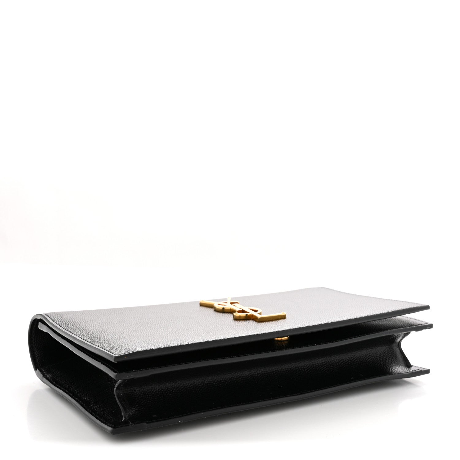 Grain De Poudre Classic Monogram Kate Clutch Black