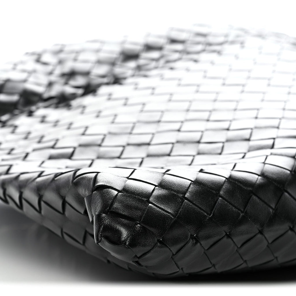 Calfskin Intrecciato Large Hop Black Black
