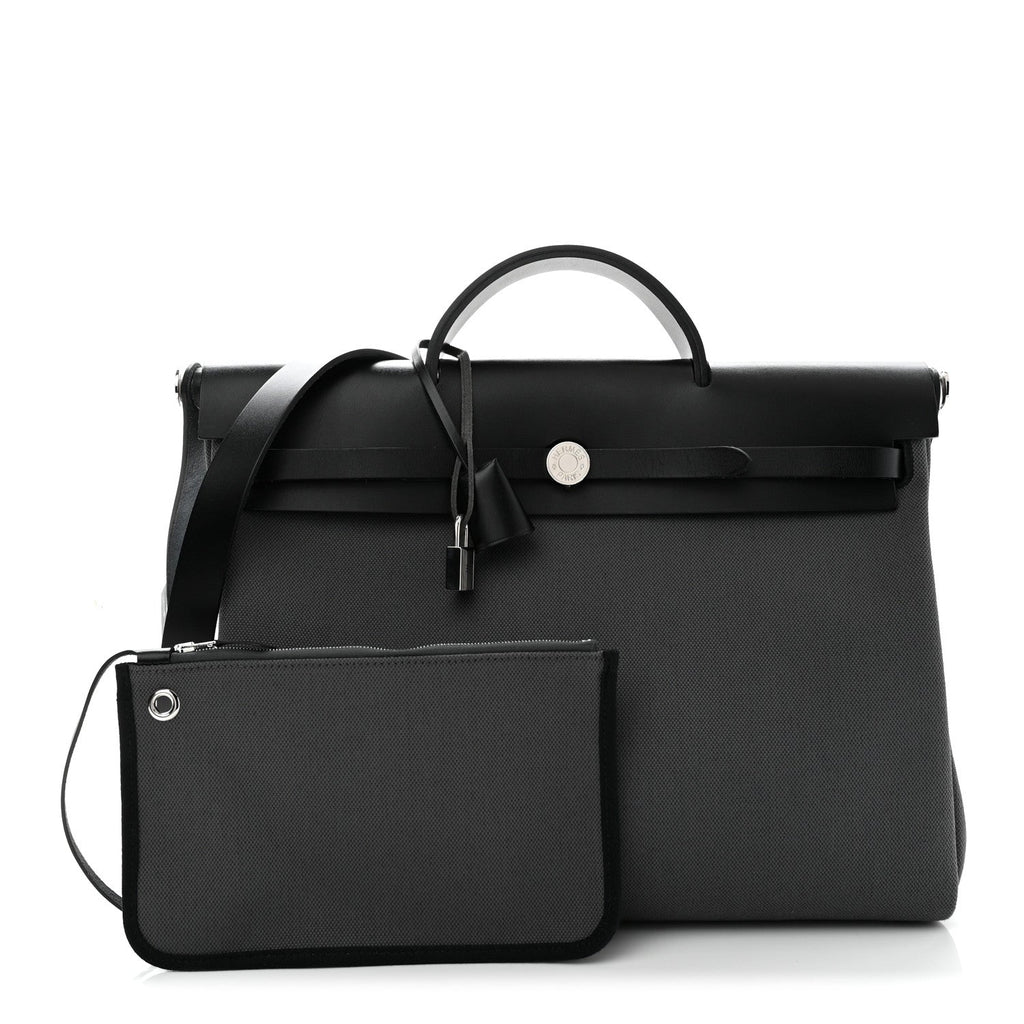 Military Toile Vache Hunter Herbag Messenger 39 Gris Fumee Black