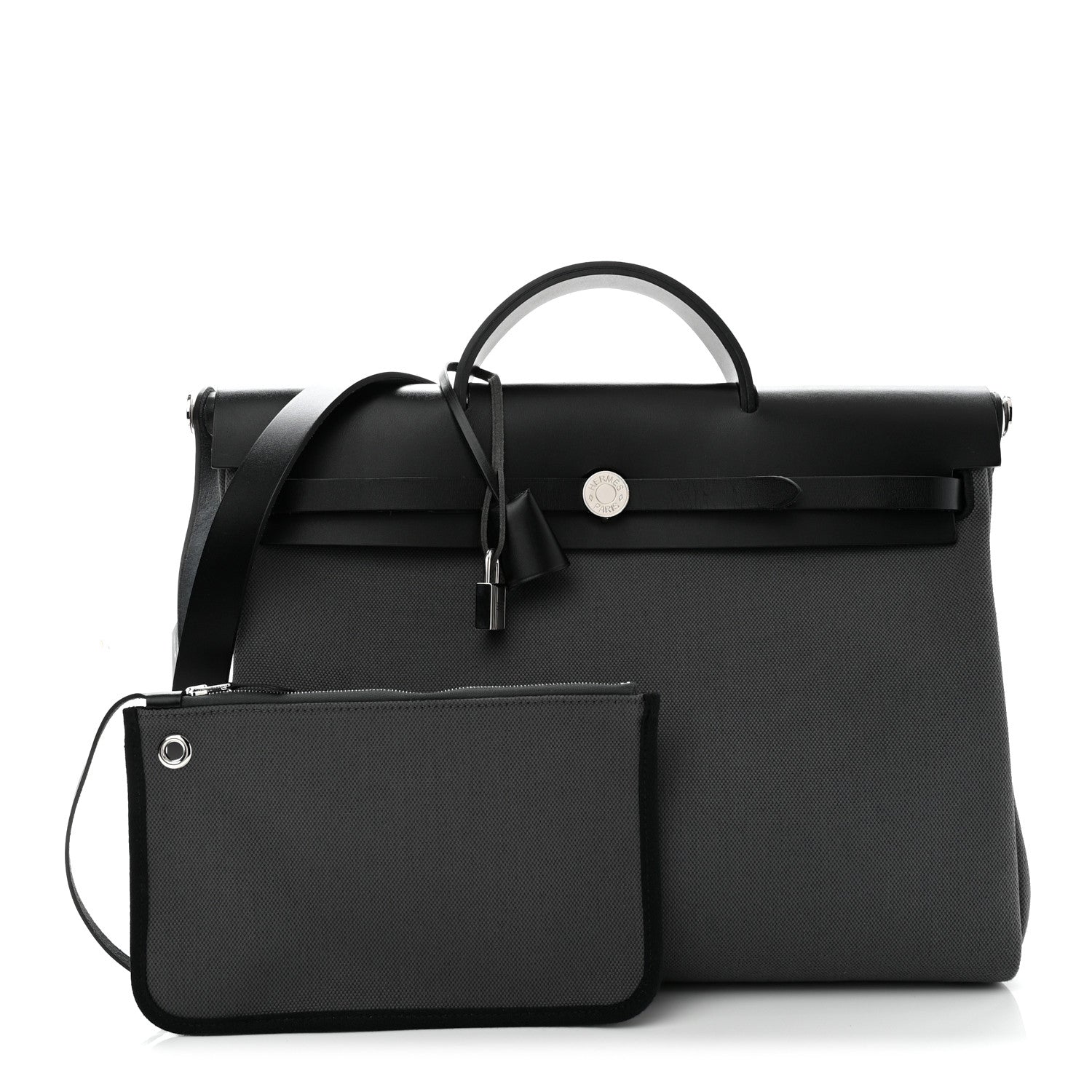 Military Toile Vache Hunter Herbag Messenger 39 Gris Fumee Black