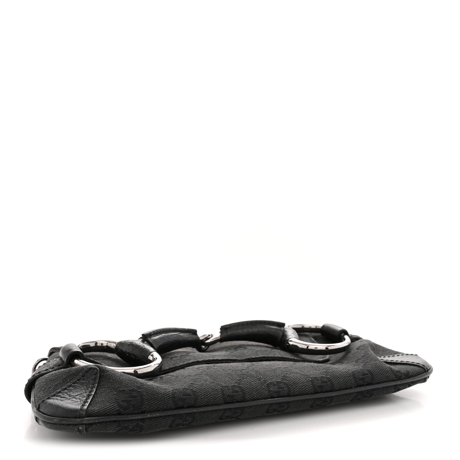 Monogram Horsebit Chain Clutch Black