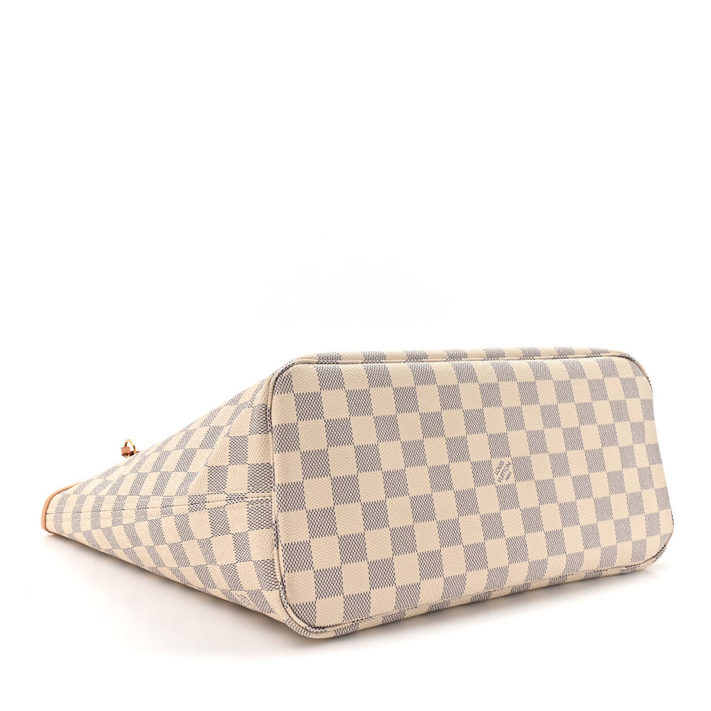 Damier Azur Neo Neverfull MM Rose Ballerine