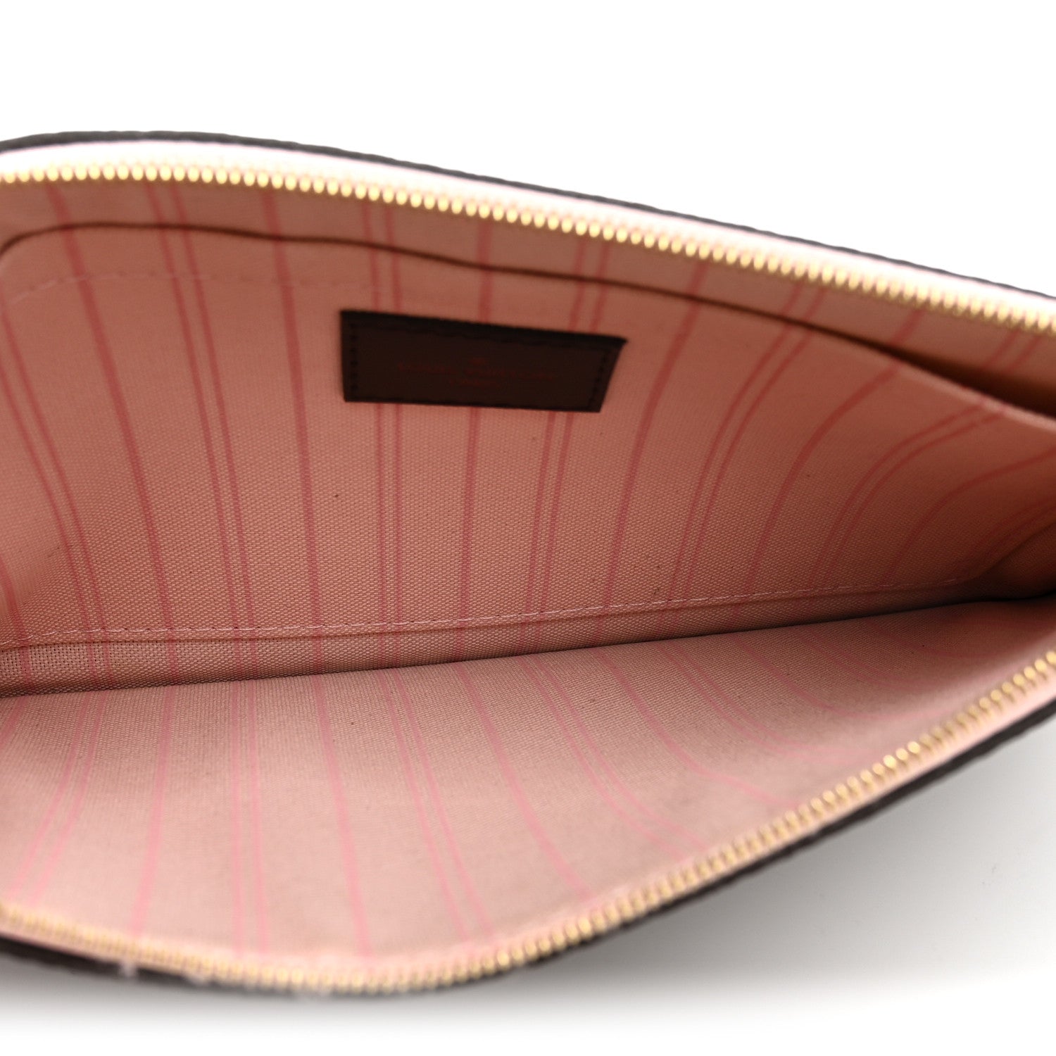 Damier Ebene Neverfull MM GM Pochette Rose Ballerine