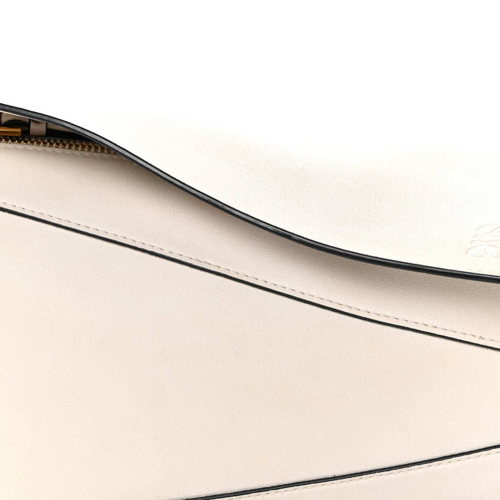 Calfskin Puzzle Hobo White