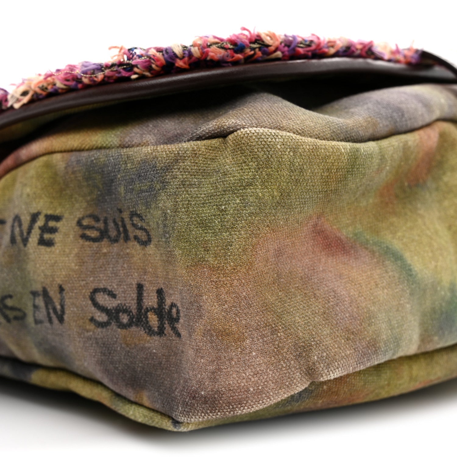 Washed Toile Graffiti On The Pavements Messenger Khaki Multicolor