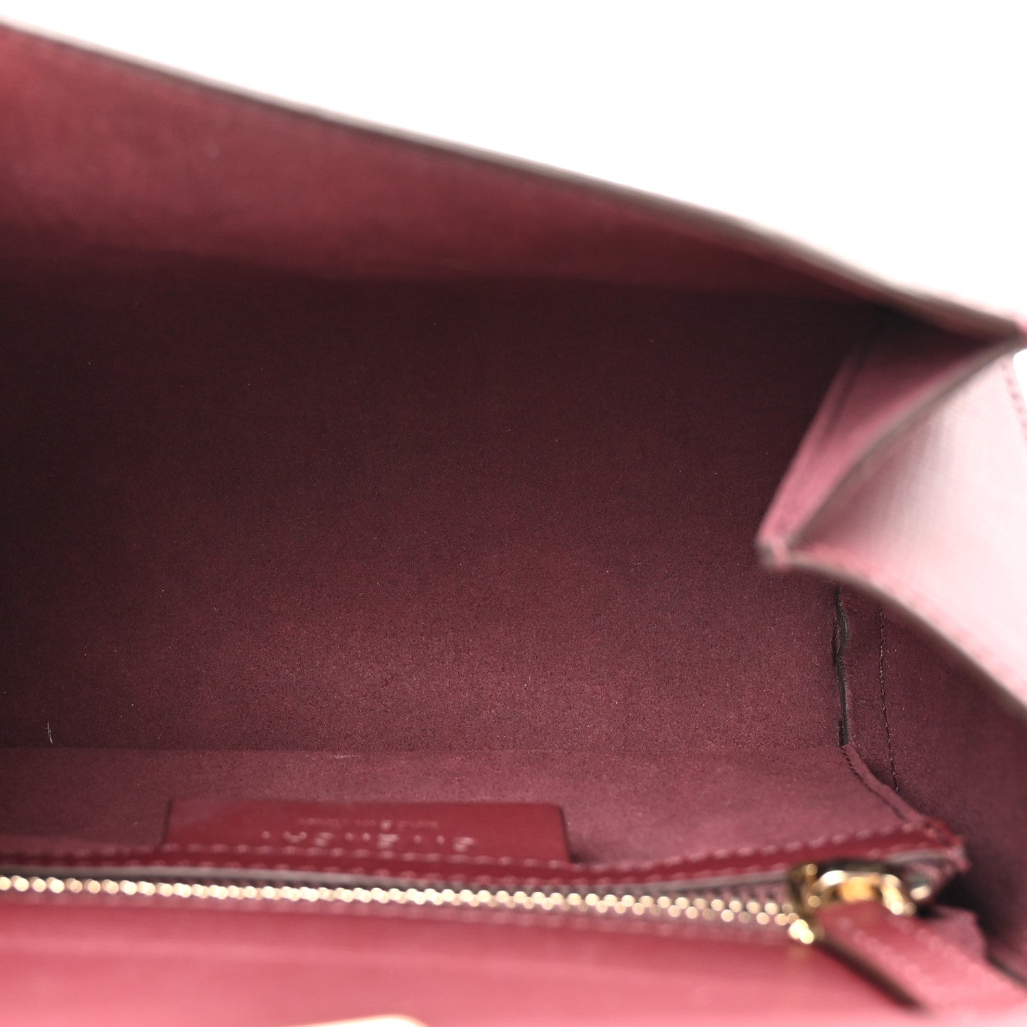 Textured Calfskin Mini Pandora Box Chain Crossbody Bag Oxblood