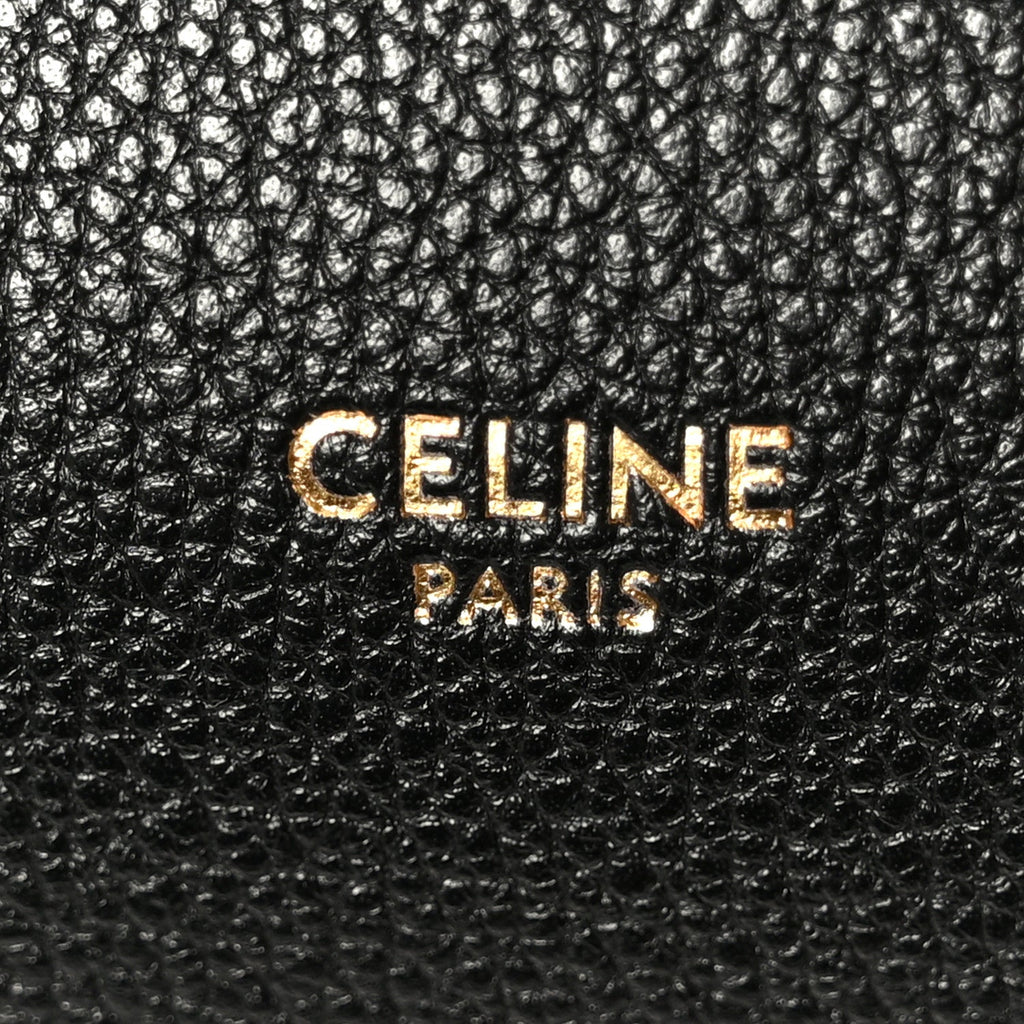 Grained Calfskin Little New Luggage Black