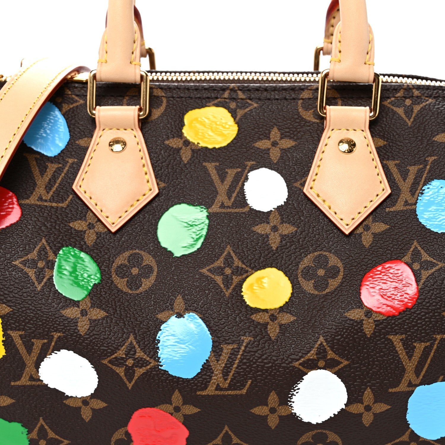 LV X YK Monogram Speedy Bandouliere 25 Multicolor