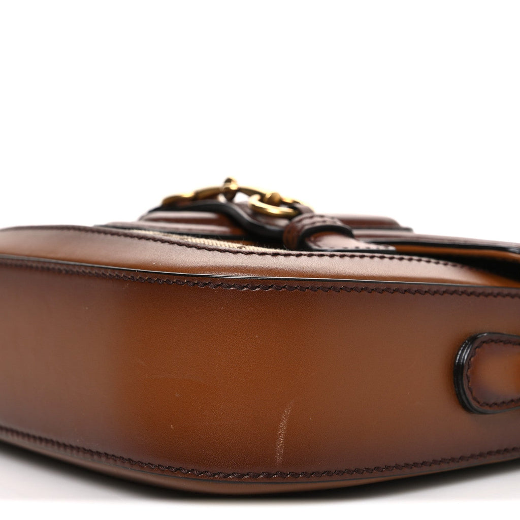 Monogram Small Lady Web Shoulder Bag Beige Cuir