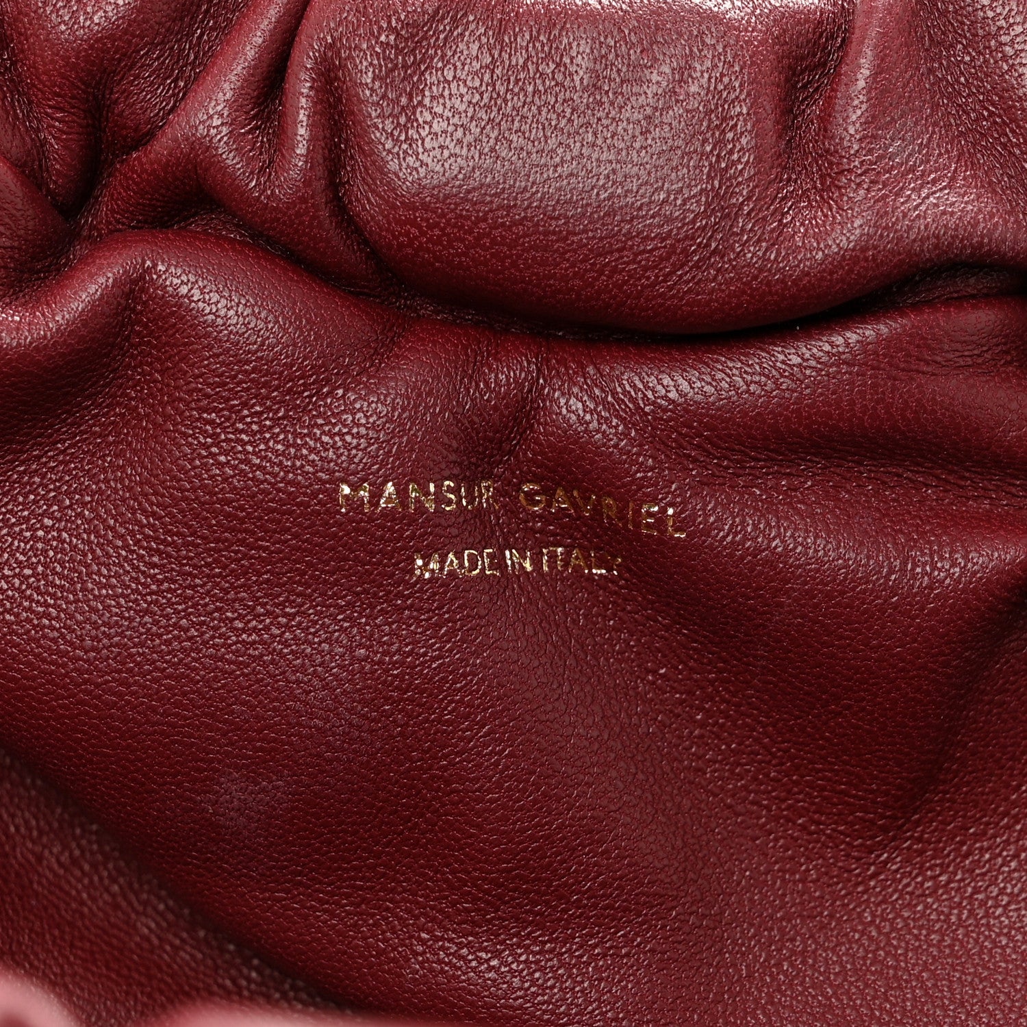 Lambskin Mini Cloud Clutch Pomegranate