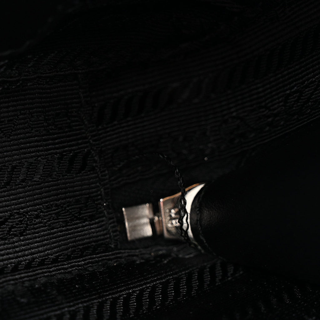 Saffiano Travel Small Brique Crossbody Bag Black