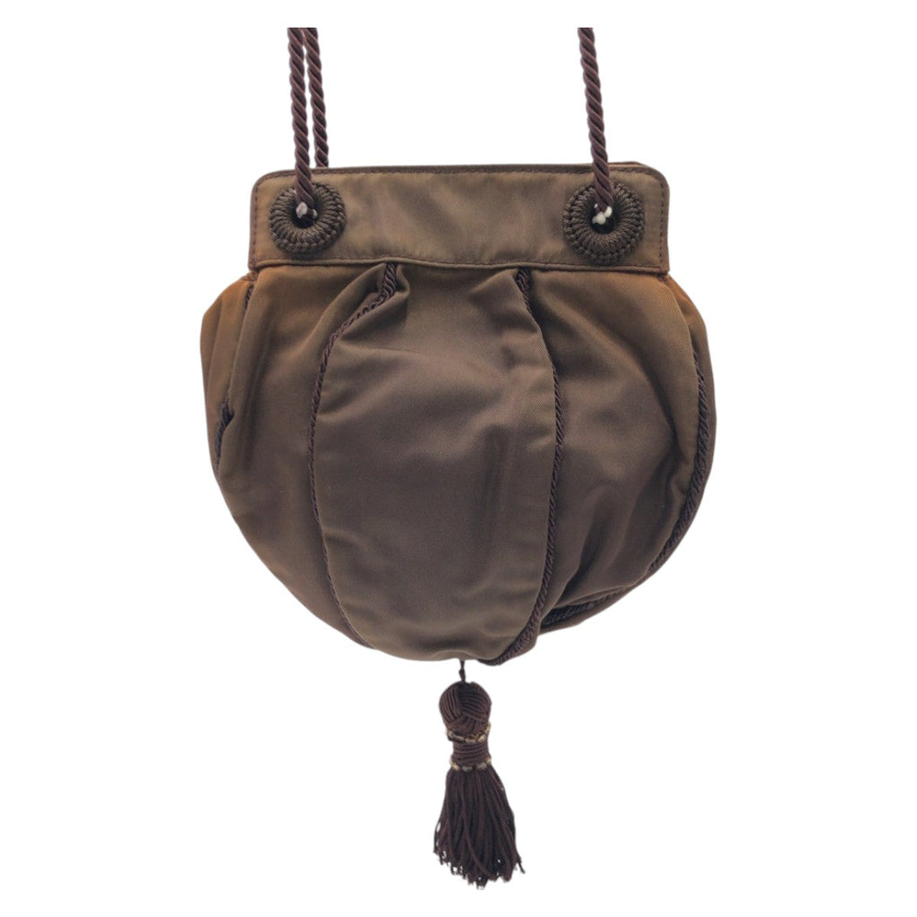 Prada Nylon Beads Logo Shoulder Bag