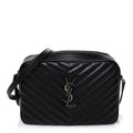 Calfskin Matelasse Monogram Lou Camera Bag Black